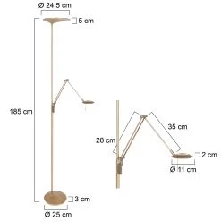 Steinhauer LED Stehleuchte mit verstellbarem Lesearm, 2-flammig, dimmbar, bronze/silber/schwarz, inkl. LED 25W + 6W 17 Steinhauer LED Stehleuchte mit verstellbarem Lesearm, 2-flammig, dimmbar, bronze/silber/schwarz, inkl. LED 25W + 6W -Stehleuchten Verkaufsgeschäft led stehleuchte mit verstellbarem 2107BR 7 steinhauer 2107br