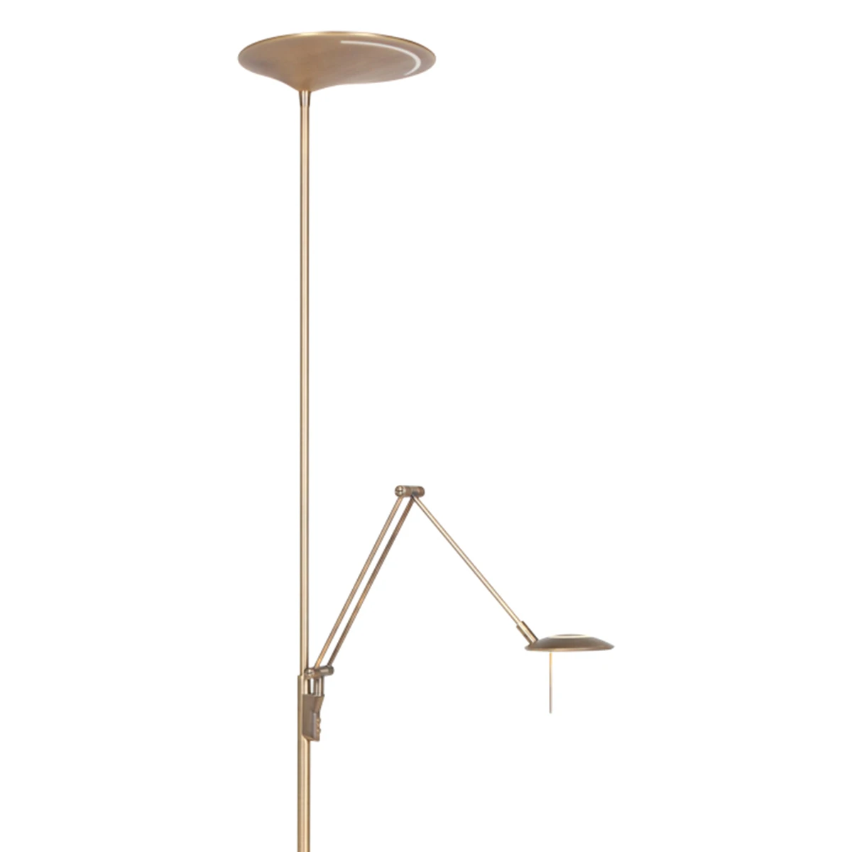Steinhauer LED Stehleuchte mit verstellbarem Lesearm, 2-flammig, dimmbar, bronze/silber/schwarz, inkl. LED 25W + 6W 4 Steinhauer LED Stehleuchte mit verstellbarem Lesearm, 2-flammig, dimmbar, bronze/silber/schwarz, inkl. LED 25W + 6W – Bild 2