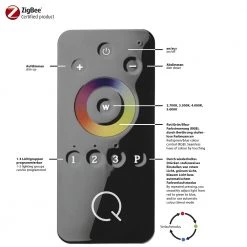 Paul Neuhaus LED Stehleuchte Q-MALINA Smart Home, Fernbedienung, stahlfarbig, Acrylglas -Stehleuchten Verkaufsgeschäft led stehleuchte qmalina smart 13654310 paulneuhaus 43955