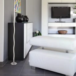 LHG Lights LED Stehleuchte Welle Spirale 12W warmweiß 120cm hoch modern, Stehlampe 8 LHG Lights LED Stehleuchte Welle Spirale 12W warmweiß 120cm hoch modern, Stehlampe -Stehleuchten Verkaufsgeschäft led stehleuchte welle spirale 1299362 lhg 129938