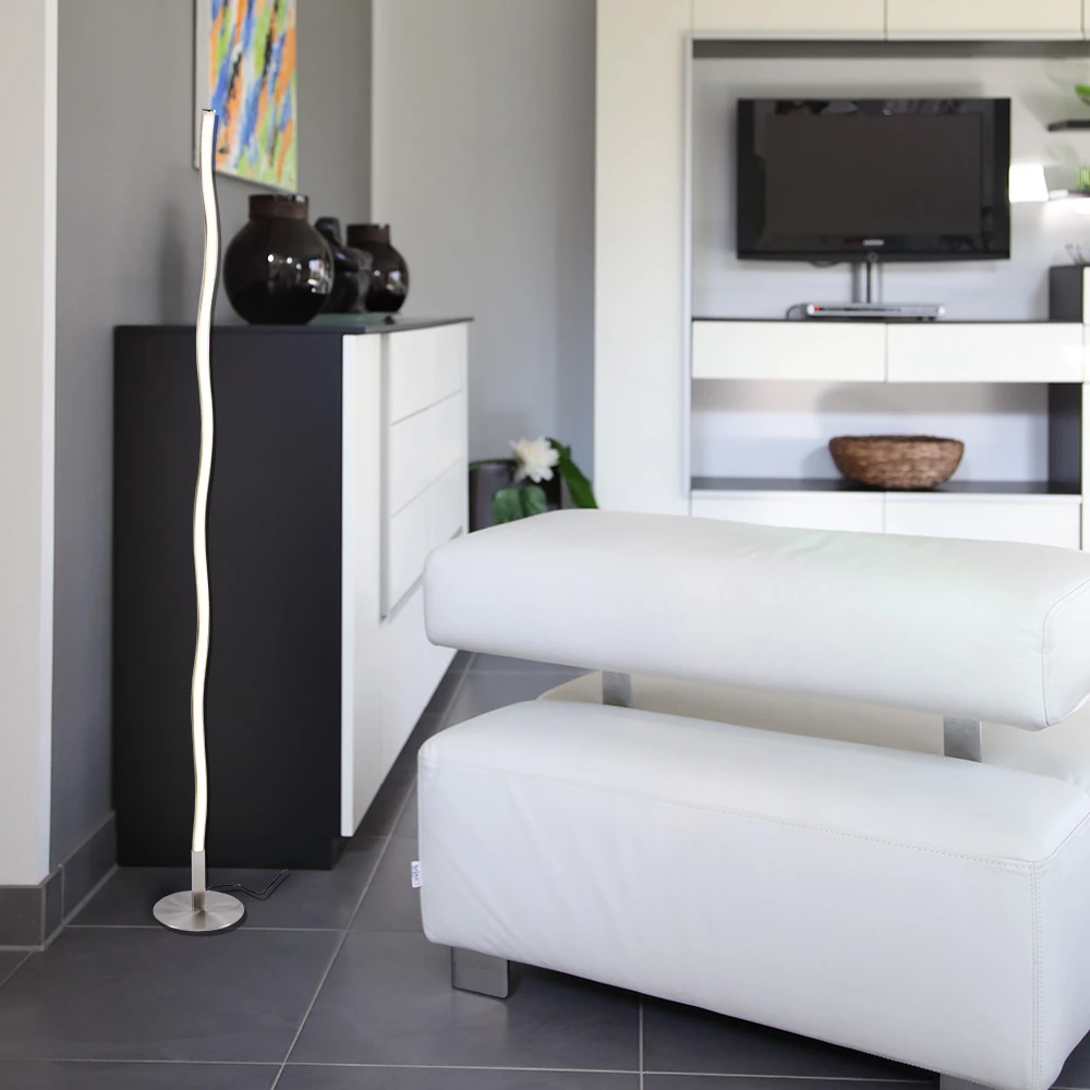 LHG Lights LED Stehleuchte Welle Spirale 12W warmweiß 120cm hoch modern, Stehlampe 5 LHG Lights LED Stehleuchte Welle Spirale 12W warmweiß 120cm hoch modern, Stehlampe – Bild 3