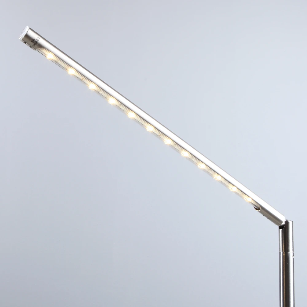 Leuchten Direkt LED Stehleuchte, Leseleuchte, Nickel matt, Tastdimmer, warmweiß 8 Leuchten Direkt LED Stehleuchte, Leseleuchte, Nickel matt, Tastdimmer, warmweiß – Bild 6