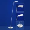 B-Leuchten LED-Leseleuchte, Nickel-matt/chrom, verstellbar, Tastdimmer, inkl LED