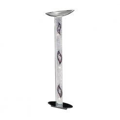 LED-Standleuchte Delphi chrom, Dekor Kiss Silver von Kolarz®