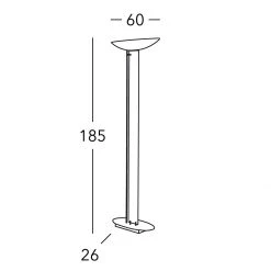 LED-Standleuchte Delphi chrom, Dekor Kiss Silver von Kolarz® -Stehleuchten Verkaufsgeschäft ledstandleuchte delphi chromdekor kiss 2252 41 5 Ki Ag s1 kolarz 2252415kiag