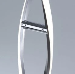 Paul Neuhaus LED-Stehleuchte Polina dimmbar über Schnurdimmer, geschwungen , Wellenform gedreht silber 2700 Lumen -Stehleuchten Verkaufsgeschäft ledstehleuchte polina dimmbar ber 1265222 paulneuhaus 914055