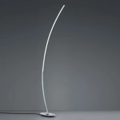 Reality Minimalistische LED Stehleuchte aluminiumfarbig