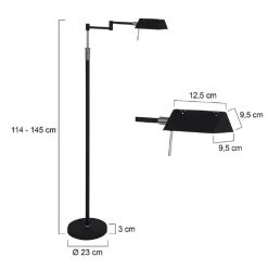 Steinhauer Moderne LED Stehleuchte mit Tastdimmer verschiedene Farben -Stehleuchten Verkaufsgeschäft moderne led stehleuchte hhenverstellbar 1308767 steinhauer 5895zw