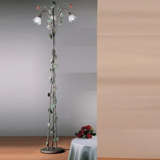 Hans Kögl Romantische Stehleuchte mit Rosenschmuck - handbemalt -Stehleuchten Verkaufsgeschäft romantische stehleuchte mit rosenschmuckhandbemalt 79014 hanskgl 66437