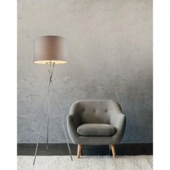 GLOBO Stehleuchte Dreibein in zwei Farbausführungen -Stehleuchten Verkaufsgeschäft runde e27 stehleuchte aus 24687am1280x1280 globo 24687