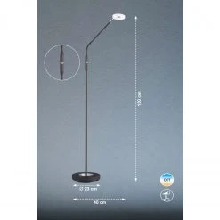 Fischer & Honsel schwenkbare dimmbare LED Stehleuchte mit CCT-Lichtfarbsteuerung in 2 Ausführungen -Stehleuchten Verkaufsgeschäft schwenkbare dimmbare led stehleuchte 40299V fischerhonsel 40299