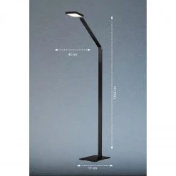 Fischer & Honsel schwenkbare dimmbare LED Stehleuchte mit CCT-Lichtfarbsteuerung eckige Stehlampe schwarz mit Schalter 17 x 139,5 cm 9 Fischer & Honsel schwenkbare dimmbare LED Stehleuchte mit CCT-Lichtfarbsteuerung eckige Stehlampe schwarz mit Schalter 17 x 139,5 cm -Stehleuchten Verkaufsgeschäft schwenkbare dimmbare led stehleuchte 40399V fischerhonsel 40399
