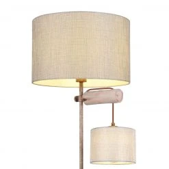 GLOBO schwenkbare E27 Stehleuchte aus Holz und Stoff 1 Rohr gerade mit Leselicht raus höhenverstellbar Kabel 18 m 2-flammige Stehlampe grau Schalter -Stehleuchten Verkaufsgeschäft schwenkbare e27 stehleuchte aus 58505e1280x1280 globo 58505