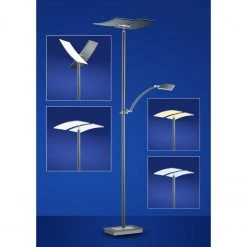 B-Leuchten schwenkbare eckige Deckenfluter LED Fluter Stehleuchte mit CCT-Lichtfarbsteuerung eloxiert Stehlampe anthrazit