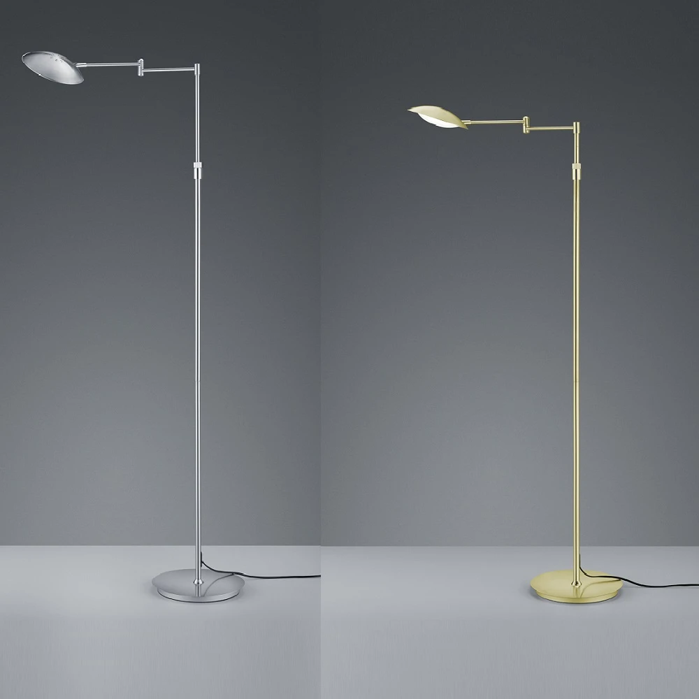 Trio Schwenkbare LED-Stehleuchte Calcio mit Fußdimmer 3 Trio Schwenkbare LED-Stehleuchte Calcio mit Fußdimmer