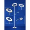 B-Leuchten schwenkbare runde LED Stehleuchte mit CCT-Lichtfarbsteuerung matt Stehlampe nickel und chrom -Stehleuchten Verkaufsgeschäft schwenkbare runde led stehleuchte 60401292 bleuchten 60401292