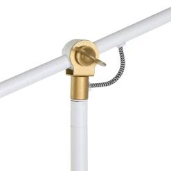 Steinhauer Schwenkbare Stehleuchte Mexlite weiß/gold -Stehleuchten Verkaufsgeschäft schwenkbare stehleuchte mexlite weigold 1394123 steinhauer 1322w