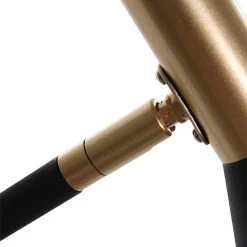 Steinhauer Schwenkbare Stehleuchte mit Fußschalter, schwarz gold, skandinavisch, kegelförmiger Schirm, GU10 -Stehleuchten Verkaufsgeschäft schwenkbare stehleuchte mit fuschalterschwarz 2490ZW 6 steinhauer 2490zw