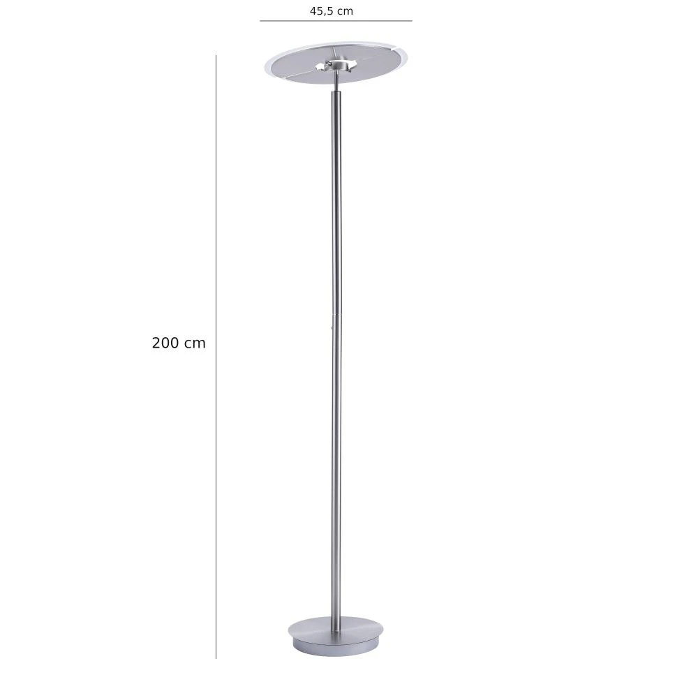 Paul Neuhaus Deckenfluter 2x LED 21W, schwenkbarer Kopf, Tastdimmer, in 2 Farben 5 Paul Neuhaus Deckenfluter 2x LED 21W, schwenkbarer Kopf, Tastdimmer, in 2 Farben – Bild 3