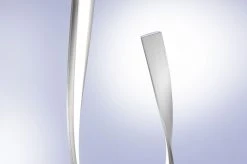 Paul Neuhaus LED Stehleuchte dimmbar, geschwungen Blattgold o. Schwarz-Rost o. Silber mit Schnurdimmer 140cm -Stehleuchten Verkaufsgeschäft silber led stehleuchte geschwungendimmbar 1378072 paulneuhaus 72055