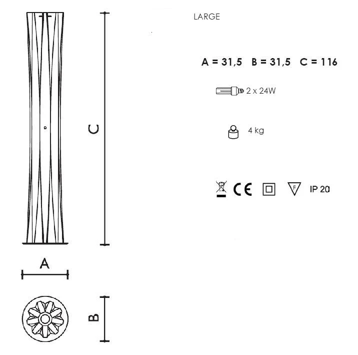 Slamp Stehleuchte Bach in gold 4 Slamp Stehleuchte Bach in gold – Bild 2