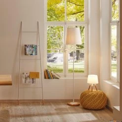 Paulmann Standlampe Neordic Stellan mit Holzfuß -Stehleuchten Verkaufsgeschäft standlampe neordic stellan mit 1386722 paulmann 79634