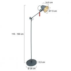 Steinhauer Stehleuchte Dolphin aus der Geurnesey-Serie blaugrau 10 Steinhauer Stehleuchte Dolphin aus der Geurnesey-Serie blaugrau -Stehleuchten Verkaufsgeschäft stehleuchte dolphin aus der 1394363 steinhauer 1325g