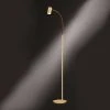 Hufnagel Stehleuchte Lexi Messing-matt mit Flexarm inkl Simple switch & dim LED Leuchtmittel -Stehleuchten Verkaufsgeschäft stehleuchte lexi messingmatt mit 130704 hufnagel 330611 1