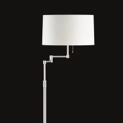 Hufnagel Stehleuchte Loop höhenverstellbar, Schirm Chintz, 2 Versionen