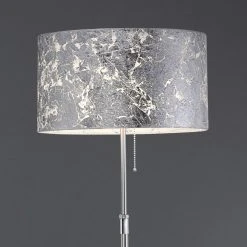 Hufnagel Stehleuchte Loop silber, Schirm Blattsilber - mit Zugschalter 5 Hufnagel Stehleuchte Loop silber, Schirm Blattsilber - mit Zugschalter -Stehleuchten Verkaufsgeschäft stehleuchte loop silberschirm blattsilbermit 93762 hufnagel 31033326