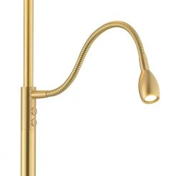 Knapstein Stehleuchte mit Chintz-Schirm und LED-Lesearm, getrennt schaltbar -Stehleuchten Verkaufsgeschäft stehleuchte mit textilschirmledlesearmdimmbar getrennt 1199162 knapstein 4196403