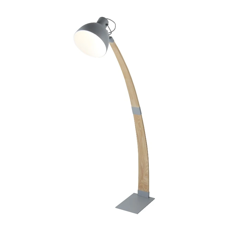 Searchlight Stehleuchte Nanna mit Holzständer in hellem Holz 3 Searchlight Stehleuchte Nanna mit Holzständer in hellem Holz