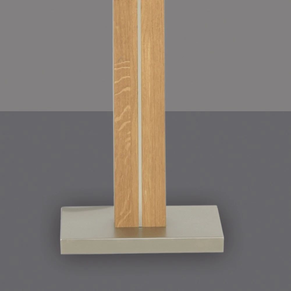 HerzBlut Stehleuchte, Schirm, Cotton, Weiß, Holz, Zirbe o. Eiche o. Nussbaum 6 HerzBlut Stehleuchte, Schirm, Cotton, Weiß, Holz, Zirbe o. Eiche o. Nussbaum – Bild 4