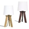 HerzBlut Tischleuchte, Dreibeinig, Schirm, Weiß, Holz, Eiche o. Nussbaum -Stehleuchten Verkaufsgeschäft tischleuchtedreibeinigschirmwei holzeiche nussbaum M136336 herzblut