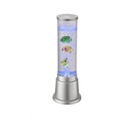 LHG Lights Wassersäule mit Farbwechsel LED-Sprudelsäule 36 cm hoch Ø 12,5cm Säule, Tischleuchte für Kinderzimmer, Lampe mit Fischen Dekoleuchte -Stehleuchten Verkaufsgeschäft wassersule mit farbwechsel ledsprudelsule 136180 lhg 137620