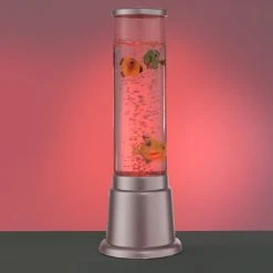LHG Lights Wassersäule mit Farbwechsel LED-Sprudelsäule 36 cm hoch Ø 12,5cm Säule, Tischleuchte für Kinderzimmer, Lampe mit Fischen Dekoleuchte -Stehleuchten Verkaufsgeschäft wassersule mit farbwechsel ledsprudelsule 1361801 lhg 137620